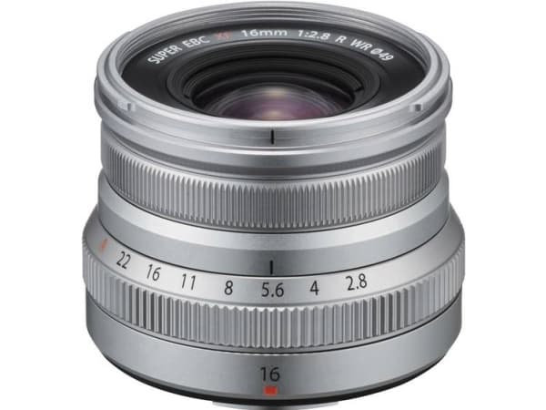 Fujifilm FUJINON XF16mmF2.8 R WR, MILC, 10/8, punainen pellava, 0,17 m, Fujifilm XF, 2,8 - 22
