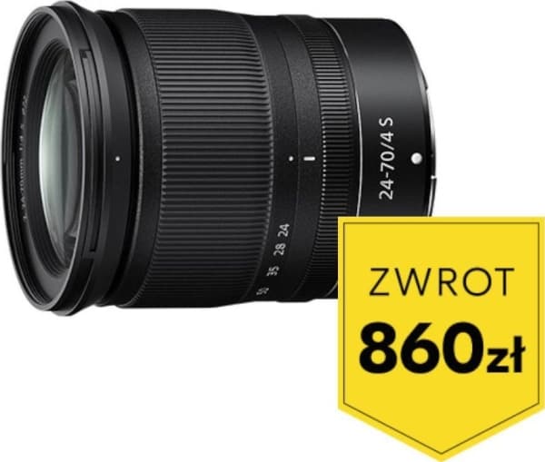 Nikon Nikkor Z 50 24-70 mm f/4 S, 14/11, 24 - 70 mm, Nikon Z, Automaattinen tarkennus