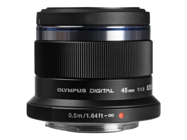 Olympus M.Zuiko Digital - Objektiv - 45 mm - f/1.8 - Micro Four Thirds - for OM-D E-M1, E-M10, EM-5, E-M5; PEN E-P5, E-PL10, E-PL1s, E-PL3, E-PL5, E-