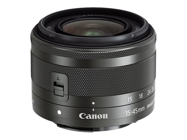 Canon EF-M - Zoom-linse - 15 mm - 45 mm - f/3.5-6.3 IS STM - Canon EF-M - for EOS Kiss M, Kiss M2, M, M10, M100, M2, M200, M3, M5, M50, M50 Mark II, Grafitt