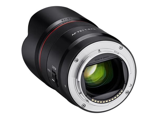 Samyang AF - Telefotoobjektiv - 75 mm - f/1.8 FE - Sony E-mount - for Sony Cinema Line; a VLOGCAM; a1; a1 II; a6700; a7 IV; a7C; a7C II; a7CR; a7R V;