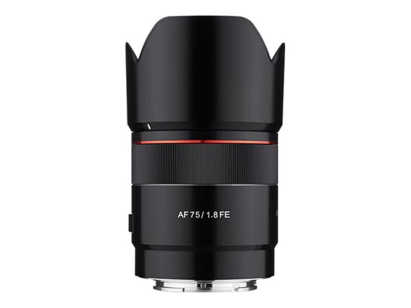 Samyang AF - Telefotoobjektiv - 75 mm - f/1.8 FE - Sony E-mount - for Sony Cinema Line; a VLOGCAM; a1; a1 II; a6700; a7 IV; a7C; a7C II; a7CR; a7R V;