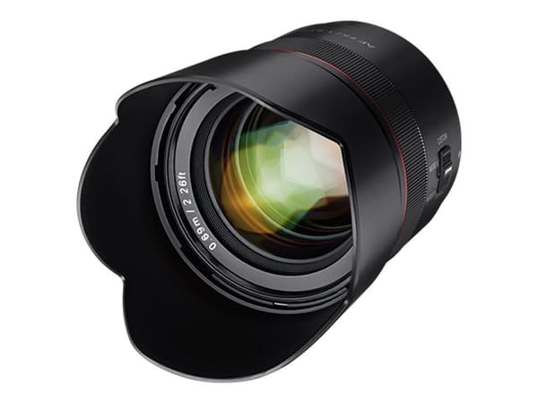 Samyang AF - Telefotoobjektiv - 75 mm - f/1.8 FE - Sony E-mount - for Sony Cinema Line; a VLOGCAM; a1; a1 II; a6700; a7 IV; a7C; a7C II; a7CR; a7R V; Sort