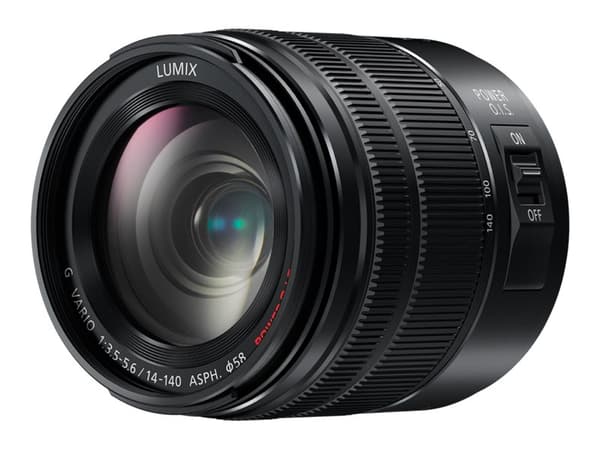 Panasonic Lumix H-FSA14140E - Zoom-linse - 14 mm - 140 mm - f/3.5-5.6 G VARIO II - Micro Four Thirds - for Lumix DC-BGH1; Lumix G DC-G100, G110, G90, Svart