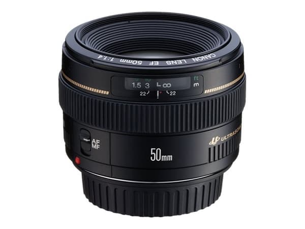 Canon EF - Lins - 50 mm - f/1.4 USM - Canon EF - för EOS 1000, 1D, 50, 500, 5D, 7D, Kiss F, Kiss X2, Kiss X3, Rebel T1i, Rebel XS, Rebel XSi
