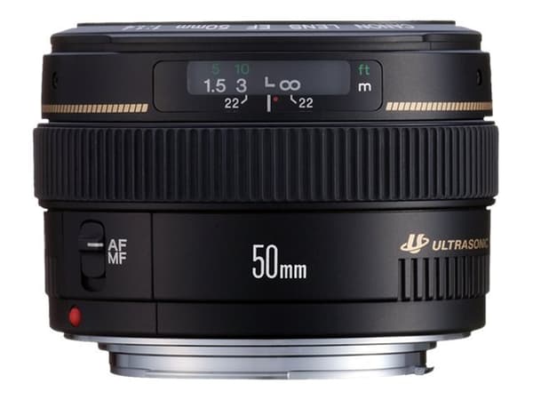 Canon EF - Lins - 50 mm - f/1.4 USM - Canon EF - för EOS 1000, 1D, 50, 500, 5D, 7D, Kiss F, Kiss X2, Kiss X3, Rebel T1i, Rebel XS, Rebel XSi