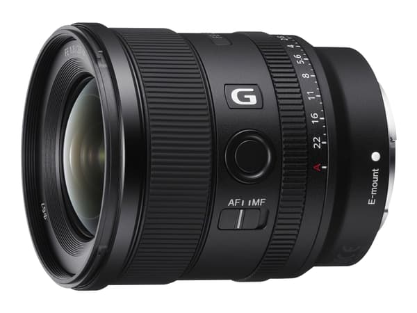 Sony SEL20F18G - Vidvinkelobjektiv - 20 mm - f/1,8 G - Sony E-fatning