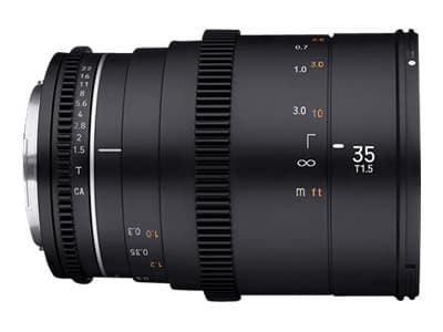 Samyang - Objektiv - 35mm - T1.5 VDSLR MK2 - Canon RF Sort