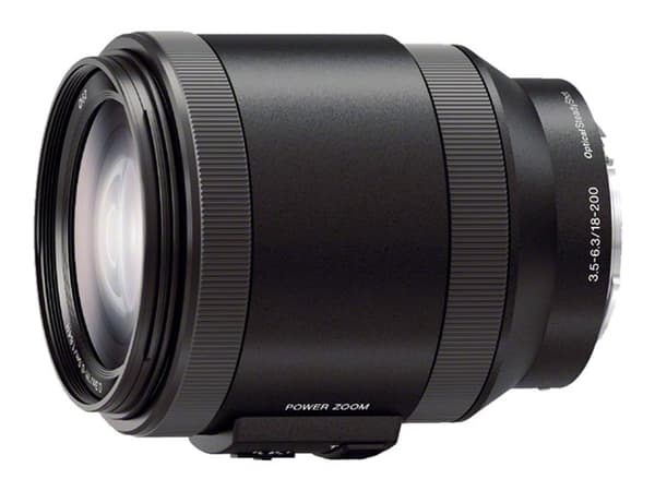 Sony SELP18200 - Zoom-linse - 18 mm - 200 mm - f/3.5-6.3 PZ OSS - Sony E-mount - for Cinema Line; a VLOGCAM; a1; a1 II; a6700; a7 IV; a7C; a7C II; a7 Sort