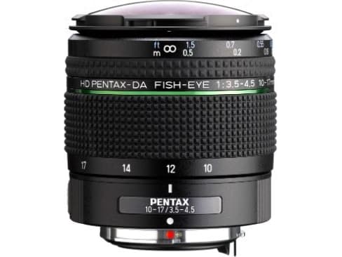 Pentax 23130, Vidvinkelobjektiv med fisheye, 10/8, 10 - 17 mm, Automatisk fokus