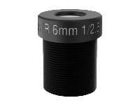AXIS - CCTV-objektiv - 1/2" - M12-fatning - 6 mm - f/2.0 (pakke med 4) - for AXIS Q6010-E, Q6100-E 50 Hz Sort