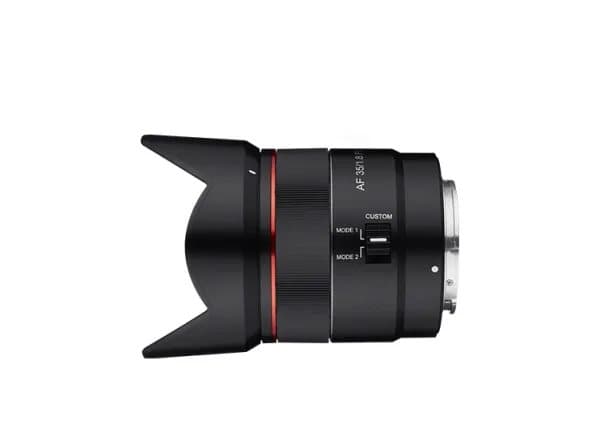 Samyang AF - Vidvinkelobjektiv - 35 mm - f/1.8 FE - Sony E-mount - för Sony Cinema Line; a VLOGCAM; a1; a1 II; a6700; a7 IV; a7C; a7C II; a7CR; a7R V Svart