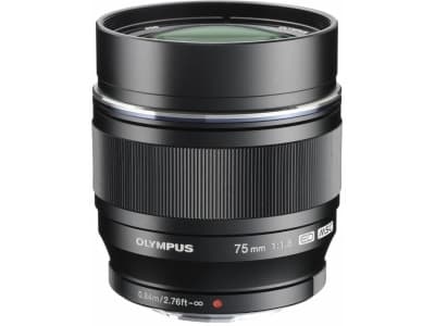 Olympus M.Zuiko Digital ED 75mm 1:1:8, Standardobjektiv, 10/9, Micro Four Thirds (MFT), Automatisk fokus