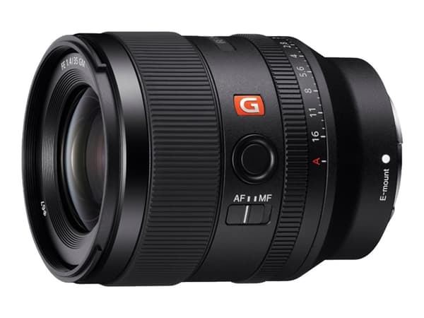 Sony G Master SEL35F14GM - Vidvinkelobjektiv - 35 mm - f/1.4 GM - Sony E-mount - för Cinema Line; a VLOGCAM; a1; a1 II; a6700; a7 IV; a7C; a7C II; a7