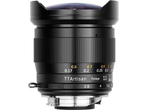 TTArtisan 11mm F2.8 Fisheye Lens, Vidvinkelobjektiv med fisheye, 11/7, Nikon Z