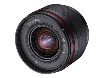 Samyang AF - Vidvinkel objektiv - 12 mm - f/2.0 - Sony E-feste Sort