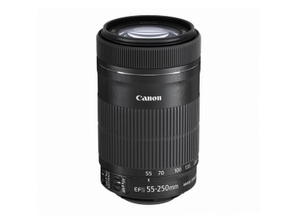 Canon 8546B001, telezoomobjektiv, 15/12, 55 - 250 mm, Bildestabilisator, Canon EF-S Sort
