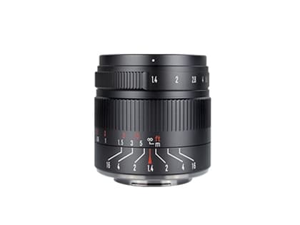 7Artisans 55 mm F1.4 MKII, standardobjektiv, 6/5, Fujifilm X Sort