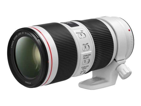 Canon 2309C005, Standard zoomobjektiv, 20/15, 70 - 200 mm, Canon EF Svart, Vit