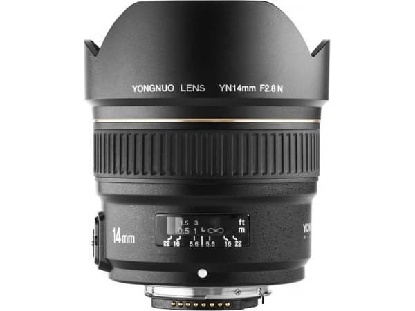 Yongnuo YN 14mm f/2.8 objektiv för Nikon F