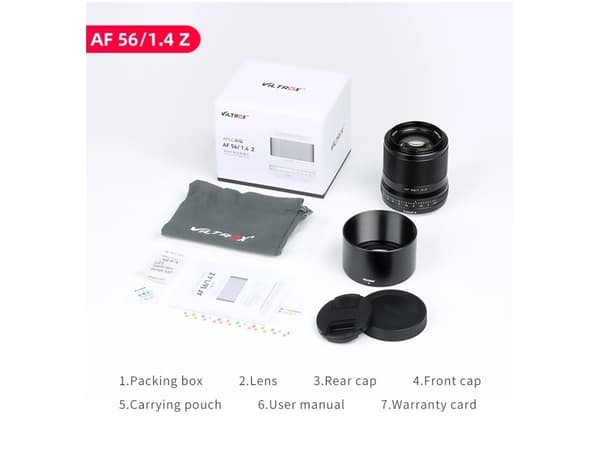 VILTROX AF 56/1.4 Z, Standardlinse, 10/9, 56 mm, Nikon Z