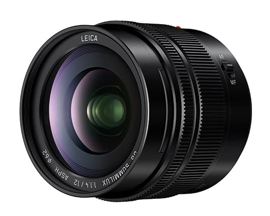 Leica DG Summilux - Vidvinkelobjektiv - 12 mm - f/1.4 ASPH. - Micro Four Thirds - for Lumix DC-BGH1; Lumix G DC-G100, G110, G90, GF10, GF90, GH5M2, G