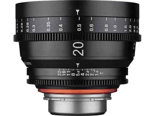 Samyang XEEN 20mm T1.9, Ultra bredlinse, PL-beslag Sort