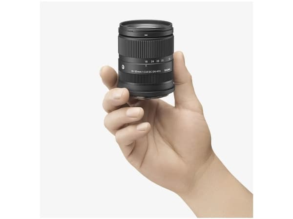Sigma 18-50 mm F2.8 DC DN, standardobjektiv, 13/10, L-fatning, autofokus