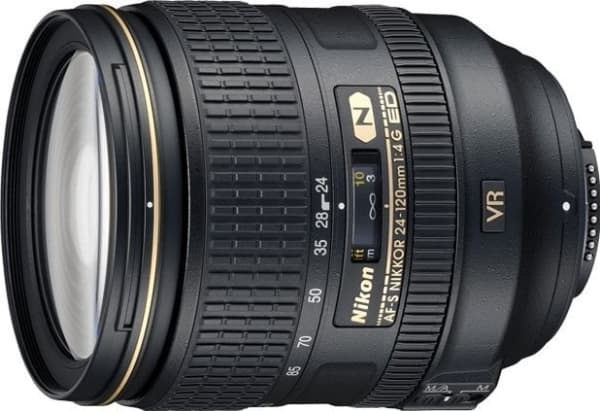 Nikon AF-S NIKKOR 24-120 mm f/4G ED VR SLR Standard zoomobjektiv Svart Sort