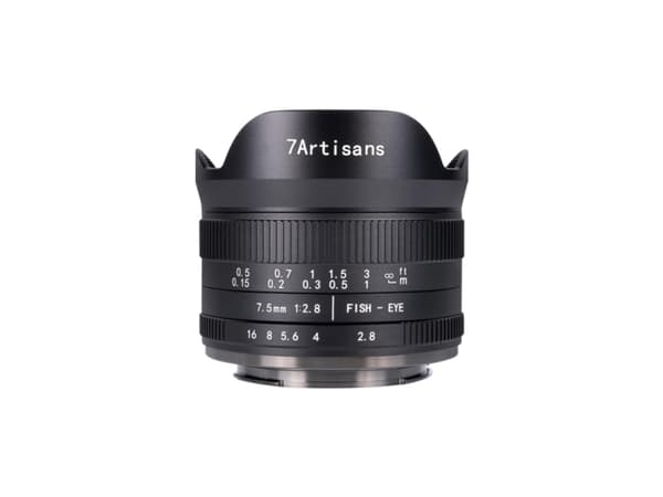 7Artisans 7.5mm F2.8 Mark II, Laajakalansilmäobjektiivi, 11/9, Nikon Z musta