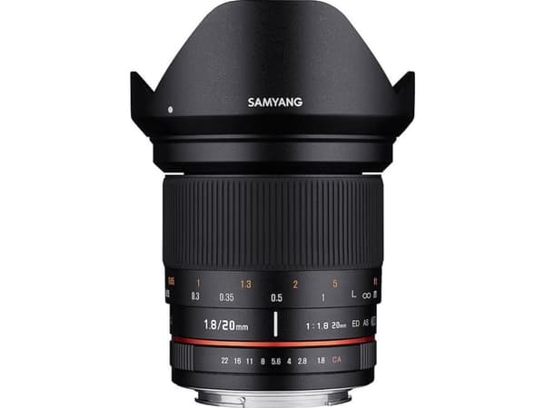 Samyang 20mm F1.8 ED AS UMC, Bredt, 13/12, Canon M
