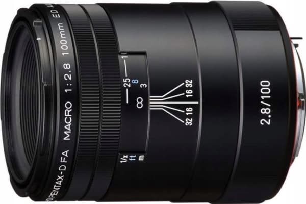 HD Pentax D-FA 100mm f/2.8 Macro ED AW-objektiv, svart