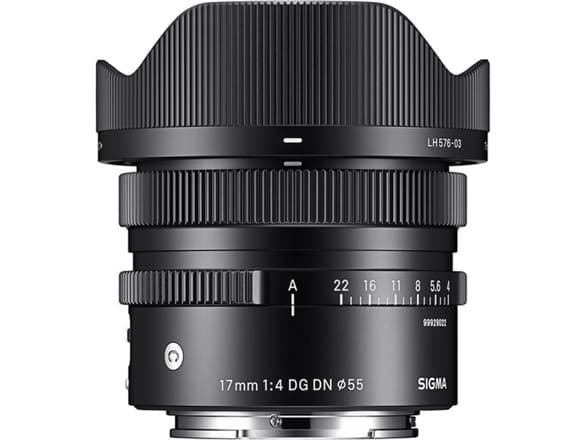 Sigma 17mm f/4 DG DN vidvinkelobjektiv, Sony E