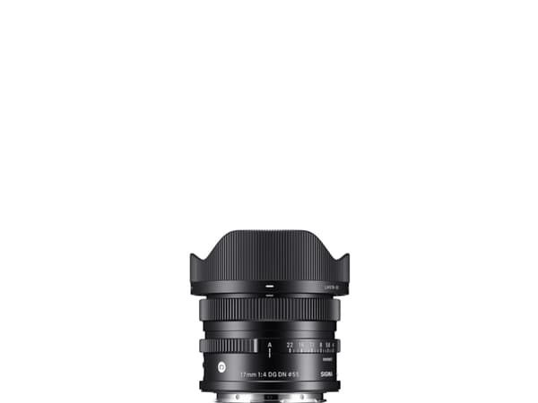 Sigma 17mm f/4 DG DN vidvinkelobjektiv, Sony E