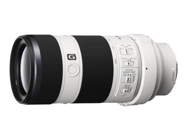 Sony SEL70200G, Teleobjektiivi, 15/21, 70 - 200 mm, lasivakaaja, Sony A musta, Valkoinen