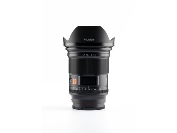 VILTROX AF 16/1.8 FE, Ultrabredt, 15/12, E-montering, Auto-fokus Sort