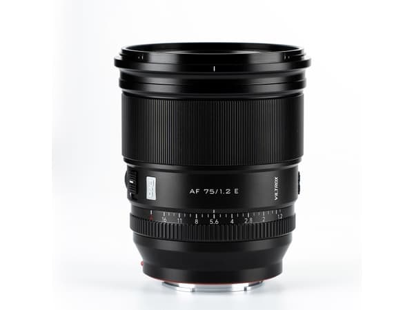 VILTROX AF 75/1.2 E, 16/11, E-base, autofokus Sort