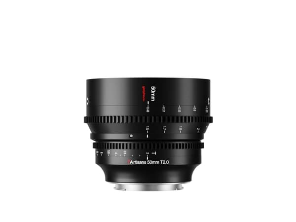 7Artisans 50mm T2.0 Canon RF, Filmobjektiv, 6/5, Canon RF Svart