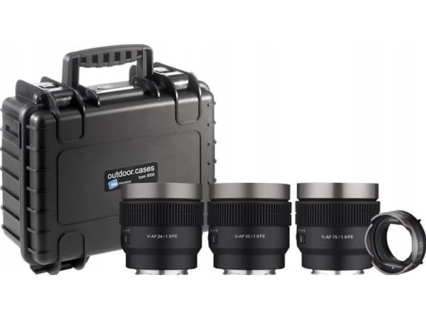 Objektyvas Samyang V-AF lens Kit 24/35/75 with MF Adapteris and Hardcase