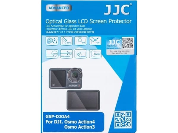 JJC objektiivin suojalasi + 2x Lcd-näyttö Dji Osmo Action 3 / 4 / Gsp-djoa4 kameraan