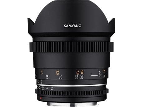 Samyang VDSLR 14mm T3.1 MK2, 14/10, Fujifilm X musta