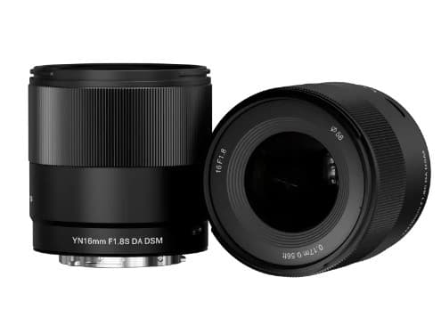 Yongnuo YN16mm F1.8S DA DSM, Standardobjektiv, 10/8, 16 - 16 mm, Sony E, Autofokus