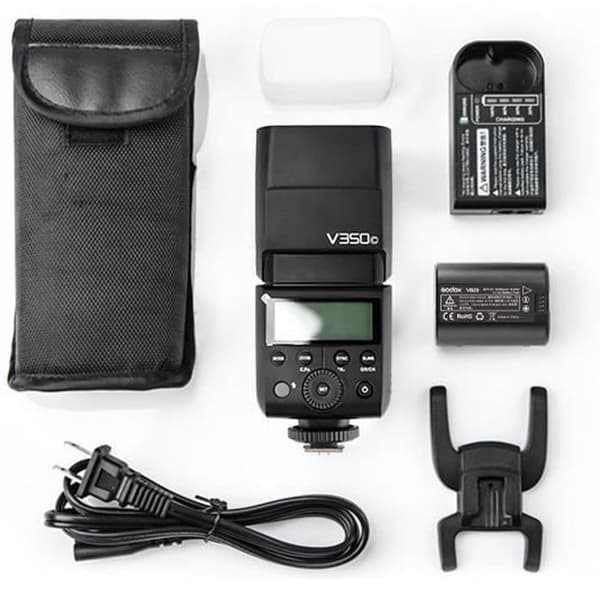 Flash kompakt - Godox - V350C - Svart - 1,7 s - Kompatibel med Canon