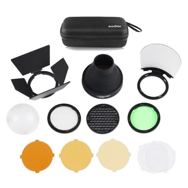 Tillbehör för blixt - GODOX - AK-R1 - Diffusortäcke - Snoot - Geléfiltar