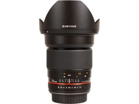 Samyang 24mm F1.4 ED AS IF UMC, Nikon AE, Vidvinkelobjektiv, 13/12, Nikon-AE Svart