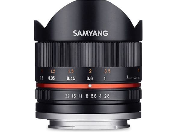 Samyang 8mm F2.8 UMC Fish-eye II, 11/8, Sony E Sort