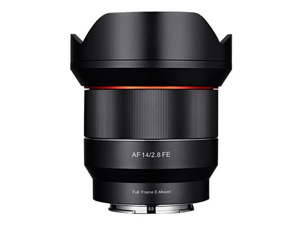 Samyang AF - Vidvinkelobjektiv - 14 mm - f/2.8 FE - Sony E-mount - for Sony Cinema Line; a VLOGCAM; a1; a1 II; a6700; a7 IV; a7C; a7C II; a7CR; a7R V Sort