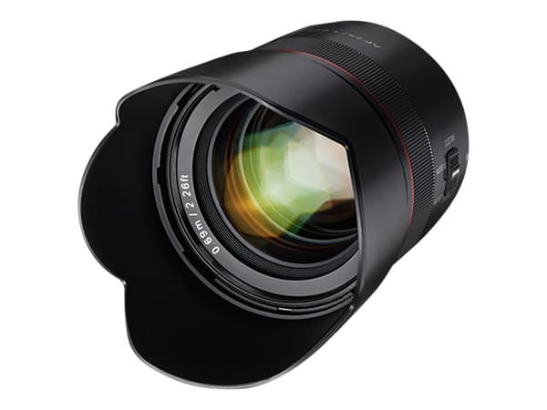 Samyang AF - Telefotoobjektiv - 75 mm - f/1.8 FE - Sony E-mount - for Sony Cinema Line; a VLOGCAM; a1; a1 II; a6700; a7 IV; a7C; a7C II; a7CR; a7R V; Sort