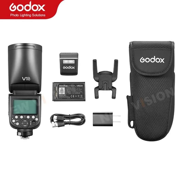 Godox V1 Pro TTL Li-ion Pyöreä Pää Salama, Korkean Nopeuden Synkronointi, TTL-toiminnallisuus,Vain V1 Pro, Nikonille