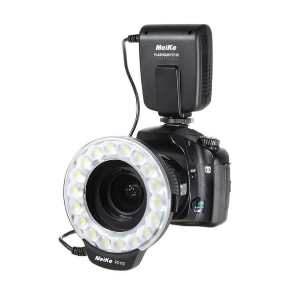 Makro ringblixt ringljus för Canon EOS DSLR från Meike